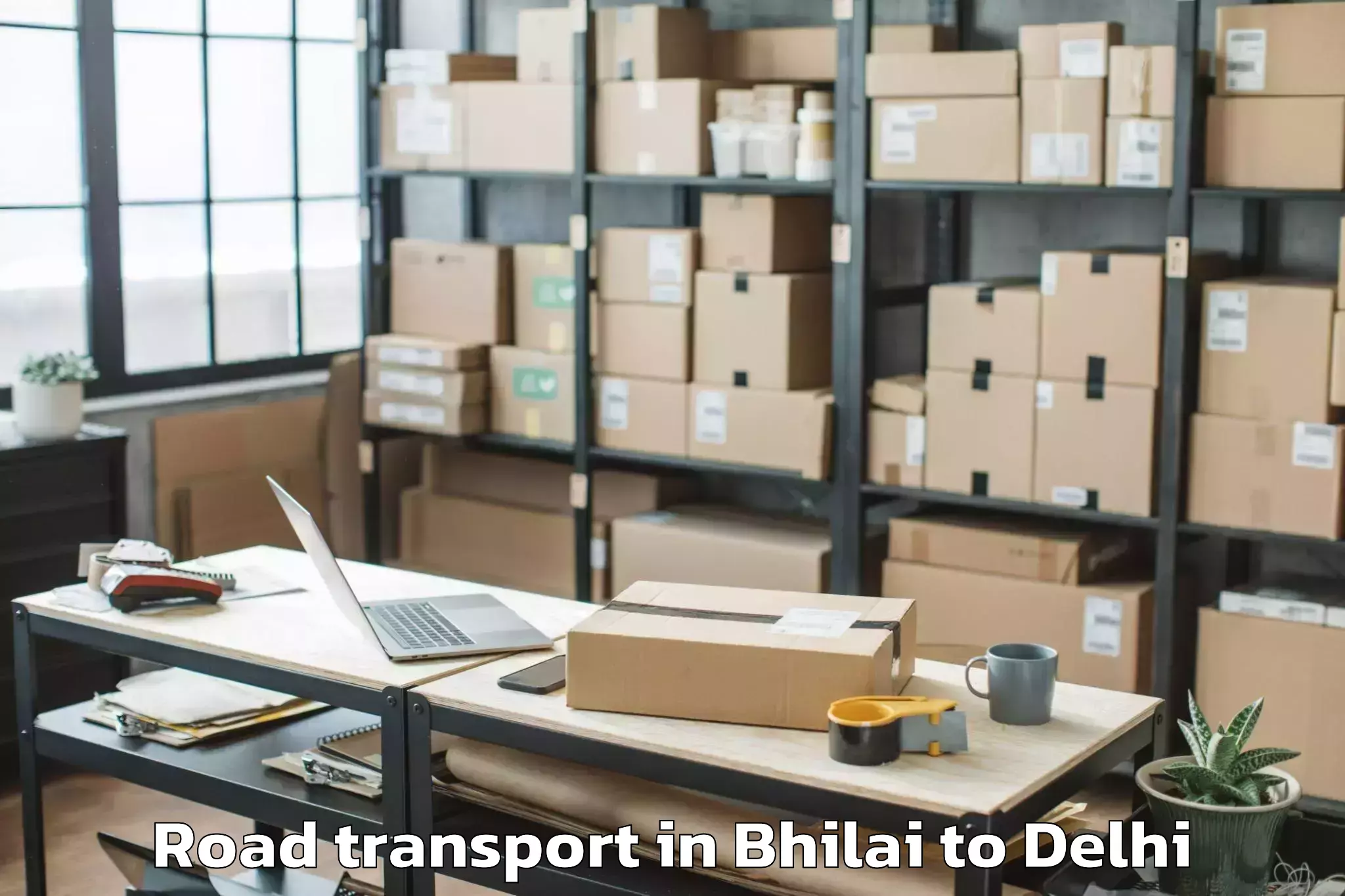 Get Bhilai to Naraina Industrial Estate Road Transport